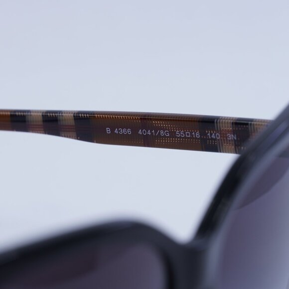 Burberry BE4366 40418G Tamsin Sunglasses Black Cat Eye Frame, Grey Lenses main image 7